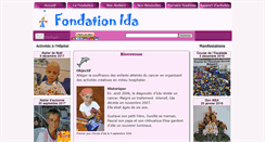 Desktop Screenshot of fondation-ida.org