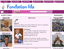 Tablet Screenshot of fondation-ida.org